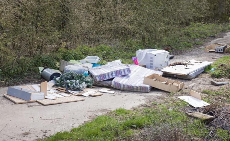 dumping waste